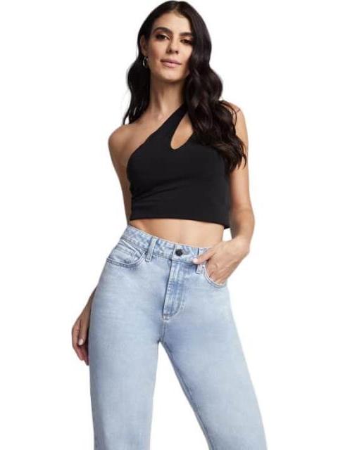 JEANS MOM CINTURA SUPERALTA GRIS SEVEN JEANS