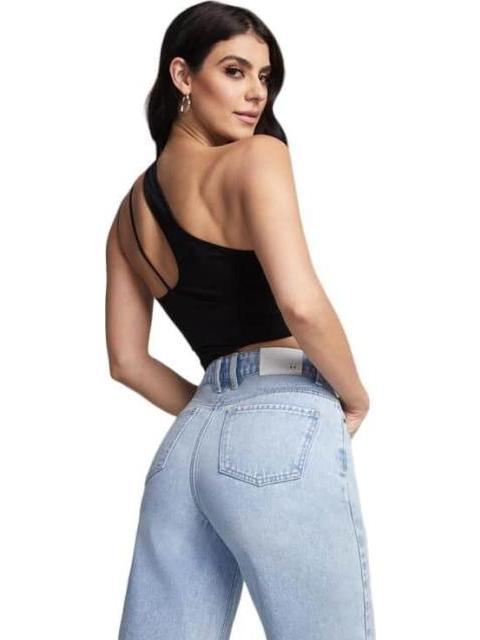 JEANS MOM CINTURA SUPERALTA GRIS SEVEN JEANS