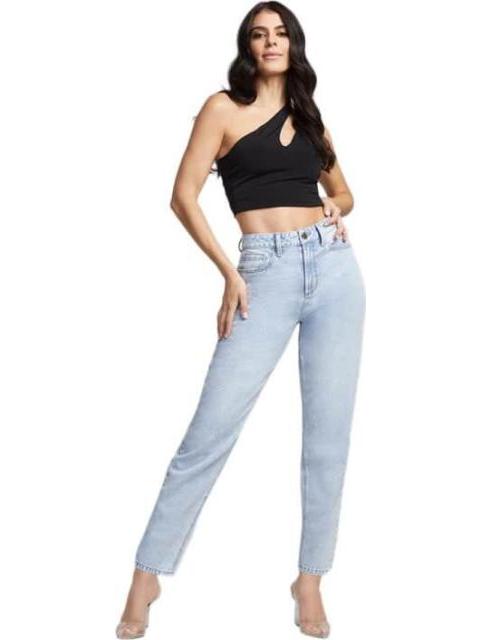 JEANS MOM CINTURA SUPERALTA GRIS SEVEN JEANS