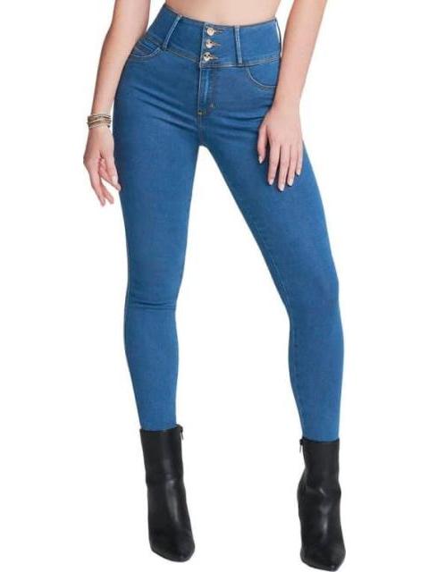 JEANS PUSH UP CINTURA ALTA GRIS SEVEN JEANS