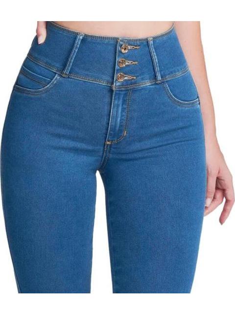 JEANS PUSH UP CINTURA ALTA GRIS SEVEN JEANS