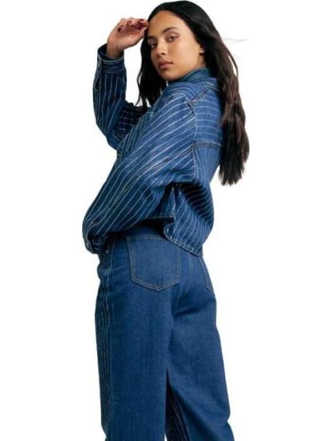 JEANS RECTOS CINTURA ALTA GRIS ATMOSPHERE DNM