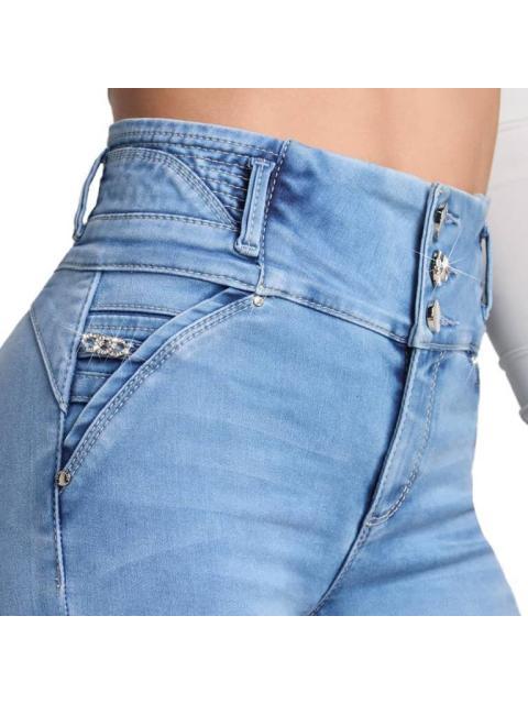 JEANS RECTOS CINTURA ALTA GRIS SEVEN JEANS
