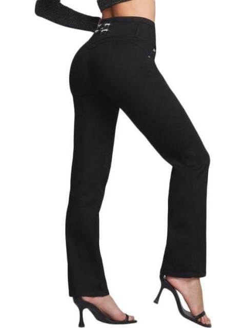 JEANS RECTOS CINTURA ALTA NEGRO SEVEN JEANS
