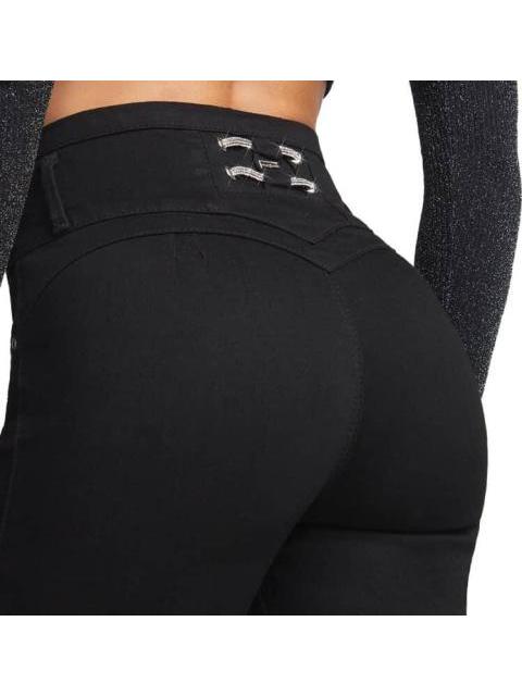 JEANS RECTOS CINTURA ALTA NEGRO SEVEN JEANS