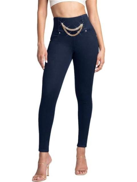 JEANS CINTURA SUPERALTA AZUL INDIGO SEVEN JEANS