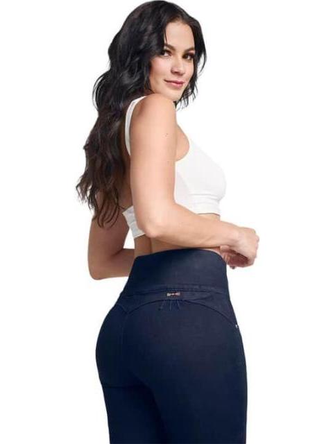 JEANS CINTURA SUPERALTA AZUL INDIGO SEVEN JEANS