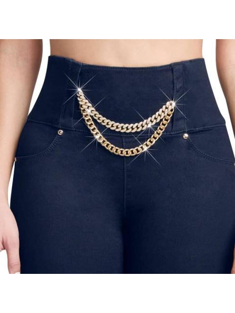 JEANS CINTURA SUPERALTA AZUL INDIGO SEVEN JEANS
