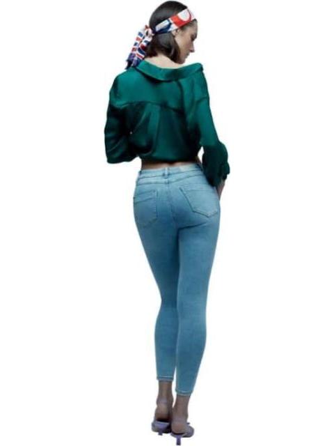 JEANS SUPERSKINNY CINTURA ALTA GRIS ATMOSPHERE DNM