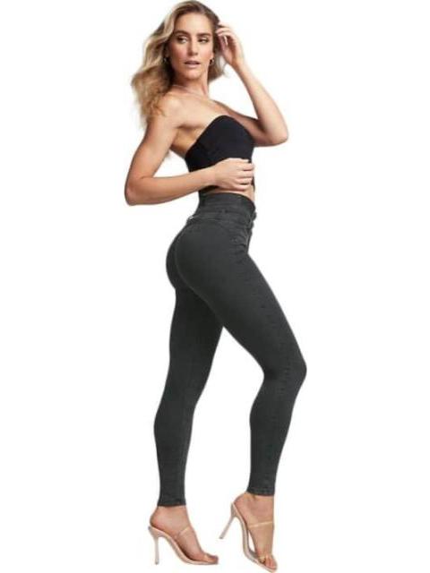 JEANS SUPERSKINNY CINTURA ALTA GRIS SEVEN JEANS