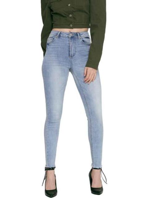 JEANS SUPER SKINNY CINTURA REGULAR BLEACH ATMOSPHERE DNM