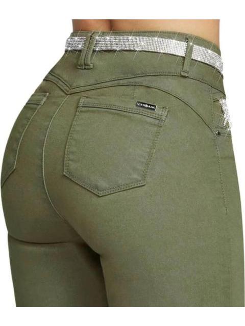 JEANS SUPER SKINNY VERDE OLIVO SEVEN JEANS