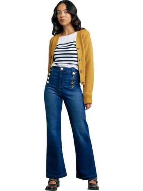 JEANS TERMICOS CINTURA ALTA AZUL INDIGO ATMOSPHERE DNM