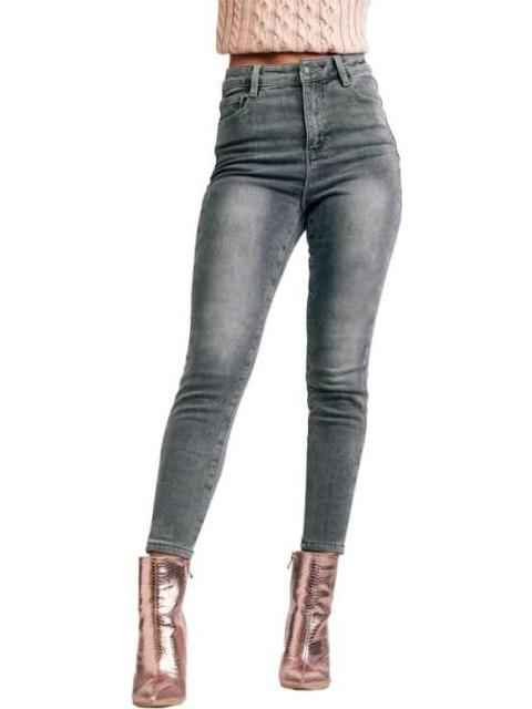 JEANS TERMICOS CINTURA ALTA GRIS ATMOSPHERE DNM