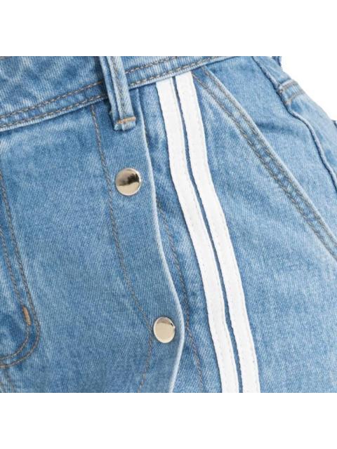 JEANS WIDE LEG CINTURA REGULAR GRIS FERGINO