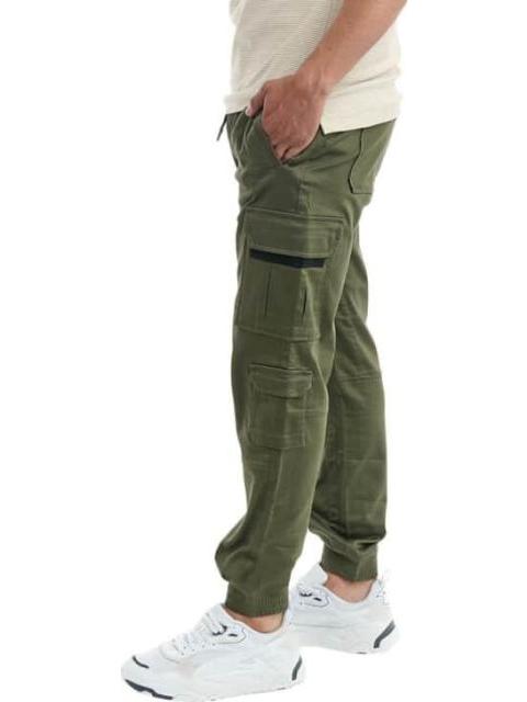 JOGGER CARGO VERDE OLIVO HARD SODA