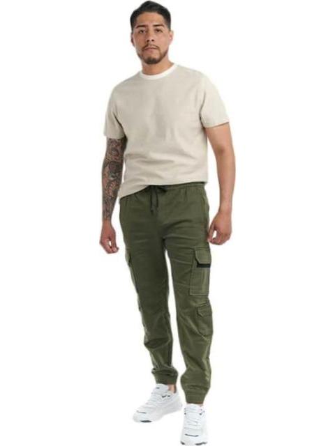 JOGGER CARGO VERDE OLIVO HARD SODA