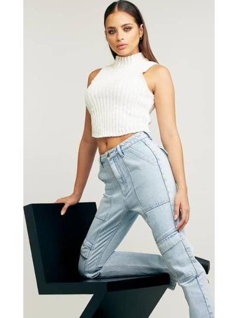 JOGGER CINTURA SUPERALTA BLEACH ATMOSPHERE DNM