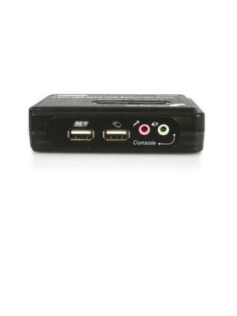 STARTECH  SWITCH KVM USB 2 PUERTOS CON AUDIO Y CABLES