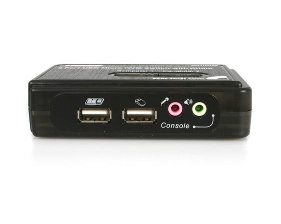 STARTECH  SWITCH KVM USB 2 PUERTOS CON AUDIO Y CABLES