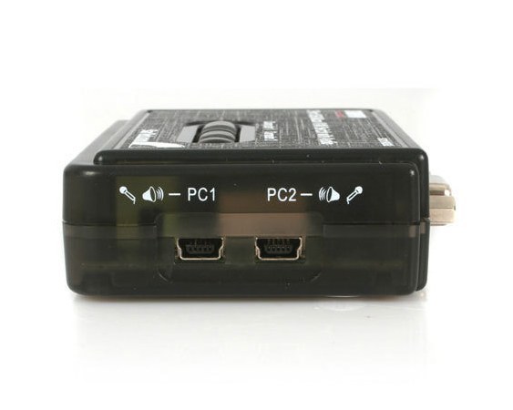 STARTECH  SWITCH KVM USB 2 PUERTOS CON AUDIO Y CABLES