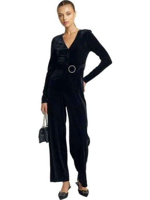 JUMPSUIT TERCIOPELO NEGRO HOLLY LAND