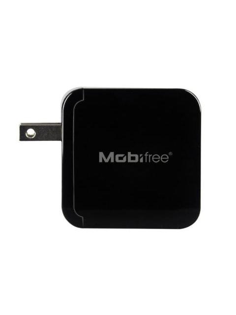 KIT CARGADOR USB CON CABLE LIGHTNING MOBIFREE MB-914192 PARED NEGRO