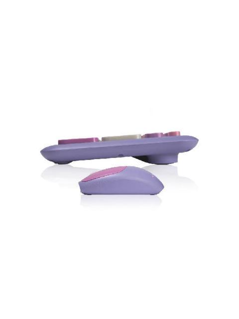 KIT DE TECLADO Y MOUSE ACTECK CREATOR CHIC COLORS MK475 INALAMBRICO USB MORADO