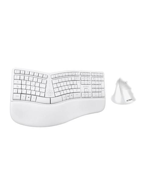 KIT DE TECLADO Y MOUSE ACTECK CREATOR VIRTUOS FITT MK770 INALAMBRICO RF INALAMBRICO BLANCO (ESPANOL)