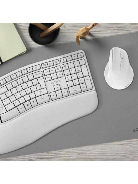 KIT DE TECLADO Y MOUSE ACTECK CREATOR VIRTUOS FITT MK770 INALAMBRICO RF INALAMBRICO BLANCO (ESPANOL)