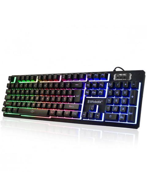 KIT DE TECLADO Y MOUSE BROBOTIX 458977 ALAMBRICO USB NEGRO