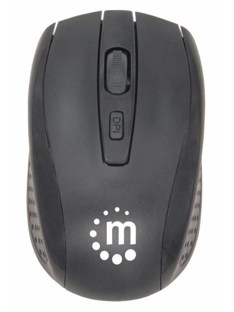 KIT DE TECLADO Y MOUSE MANHATTAN 178990 INALAMBRICO USB NEGRO (ESPANOL)