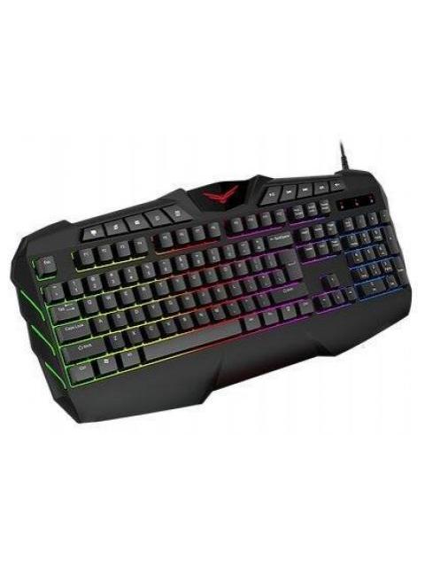 KIT GAMER 4 EN 1 NACEB BACK TO THE WILD TECLADO + MOUSE + AUDIFONOS + MOUSEPAD ALAMBRICO USB NEGRO-ROJO (ESPANOL)