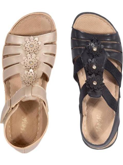 KIT SANDALIA CONFORT CON FLORES MULTICOLOR SHOSH