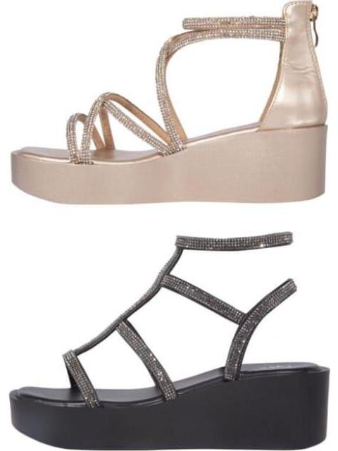 KIT SANDALIA PLANA ALTURA MEDIA BRILLO MULTICOLOR VI LINE FASHION