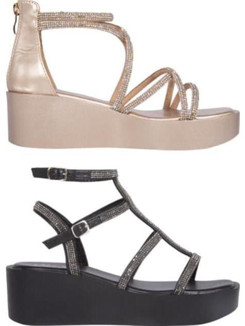 KIT SANDALIA PLANA ALTURA MEDIA BRILLO MULTICOLOR VI LINE FASHION