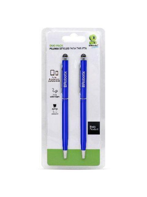 LAPIZ DIGITAL BROBOTIX STYLUS PARA TABLET DOU-PACK AZUL REY 6000380