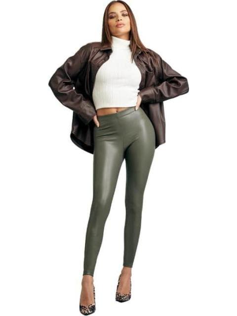 LEGGINGS CINTURA ALTA VERDE OLIVO HOLLY LAND