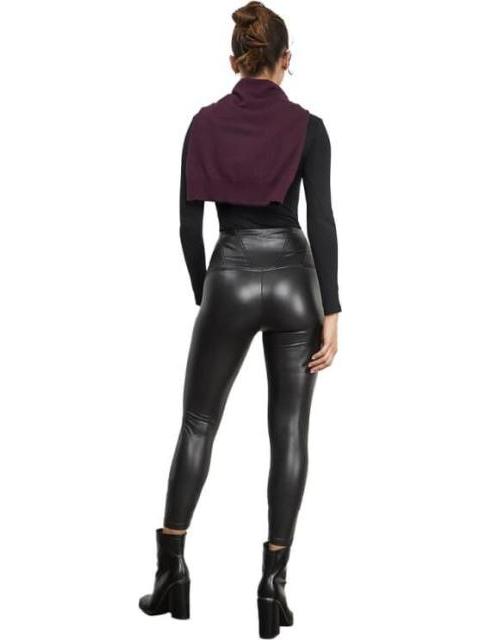 LEGGINGS EFECTO PIEL NEGRO HOLLY LAND