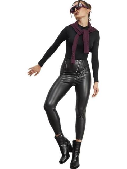 LEGGINGS EFECTO PIEL NEGRO HOLLY LAND