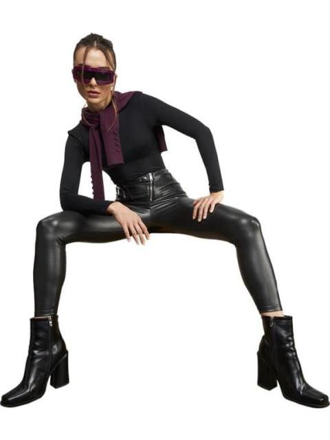 LEGGINGS EFECTO PIEL NEGRO HOLLY LAND