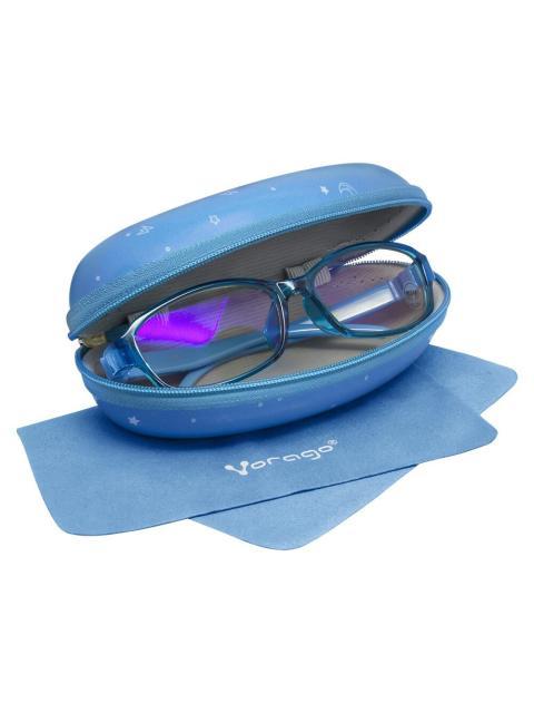 LENTES PARA PC - TABLET VORAGO KG200BL KIDS ANTI BLUE LIGHT ESTUCHE AZUL