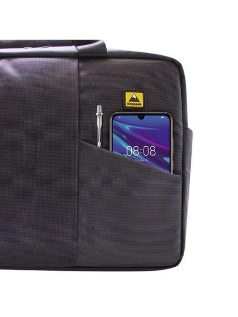 MALETIN SKYPEAK PARA LAPTOP DE 15.6 HASTA 17 DE POLIESTER NEGRO SOFTM-117BK