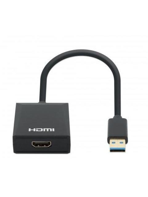 MANHATTAN ADAPTADOR USB 3.0 MACHO - HDMI HEMBRA NEGRO