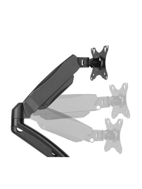 MANHATTAN BRAZO DE ESCRITORIO PARA 2 MONITORES 13-27 MAX 9KGS NEGRO