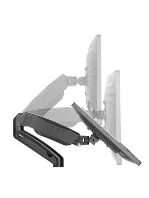 MANHATTAN BRAZO DE ESCRITORIO PARA 2 MONITORES 13-27 MAX 9KGS NEGRO
