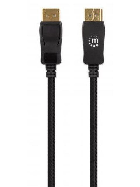 MANHATTAN CABLE 353625 DISPLAYPORT 1.4 MACHO - DISPLAYPORT 1.4 MACHO 8K 60HZ 3 METROS NEGRO