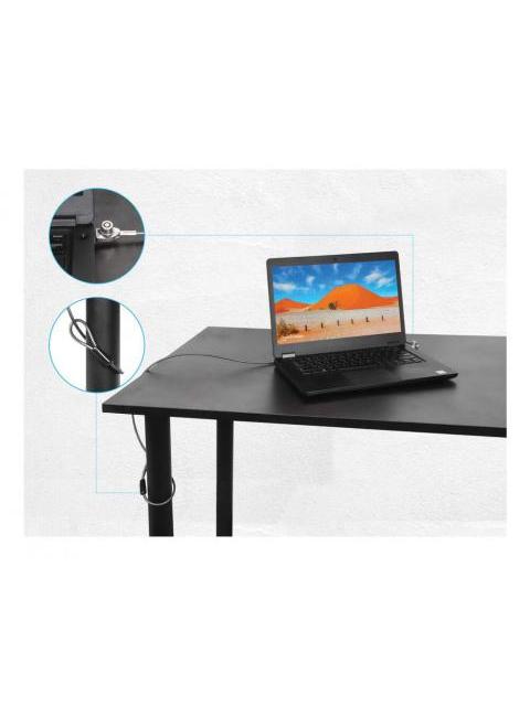 MANHATTAN CANDADO DE LLAVE PARA LAPTOP 440509 1.5 METROS NEGRO