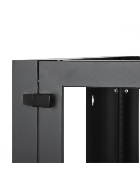 MANHATTAN RACK ABIERTO 19 PARA MONTAJE EN PARED HASTA 40KG 9U NEGRO