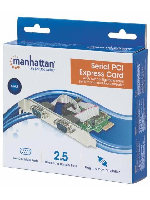 MANHATTAN TARJETA PCI EXPRESS DE SERIE 2 PUERTOS